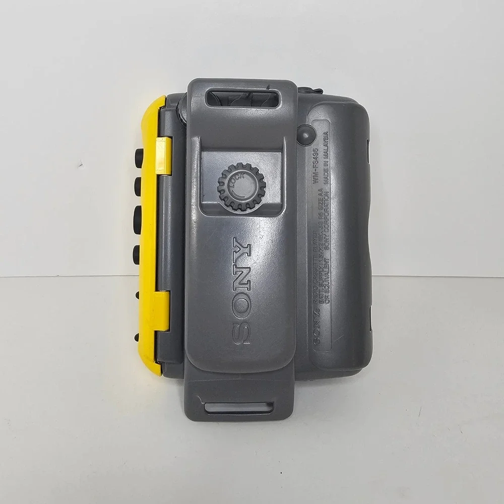 Sony Walkman WM-FS495 Sports TV FM AM Radio Cassette Player Yellow Mega Bass